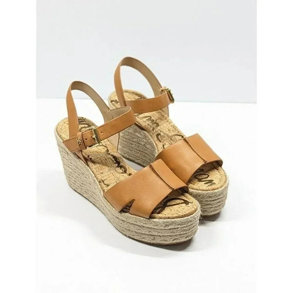 Sam Edelman Women's Maura Espadrille Wedge Sandals Natural Size 9.5 (MSRP $130) - Picture 4 of 11